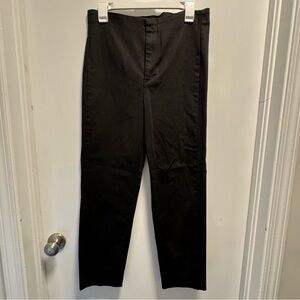 Madewell Fraser Slim Dress Pants Womens Size 30 Stretch Black Crop Tapered